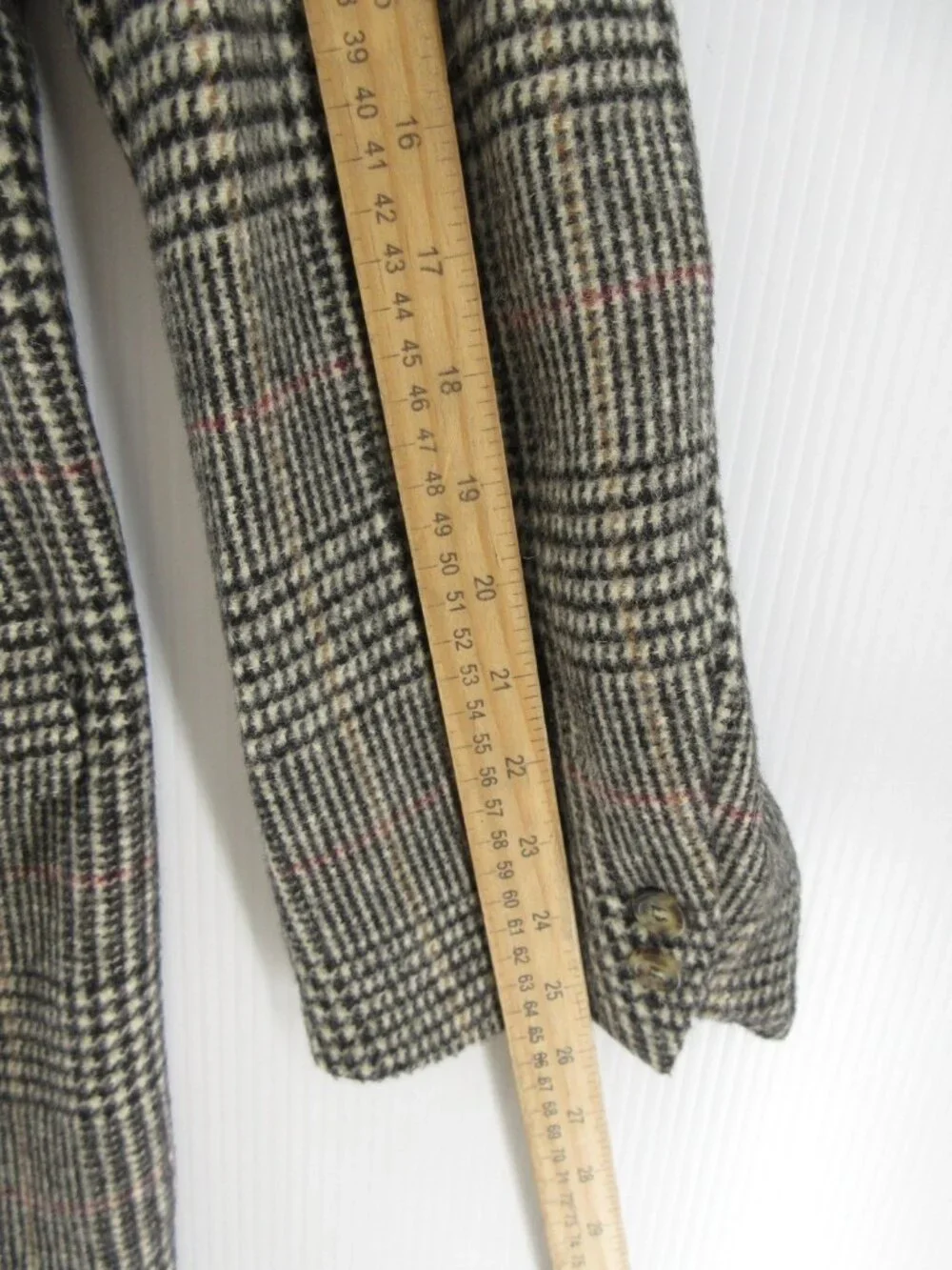 VINTAGE Brooks Brothers Sport Coat 48 L Blazer Camel Hair Glen Plaid *